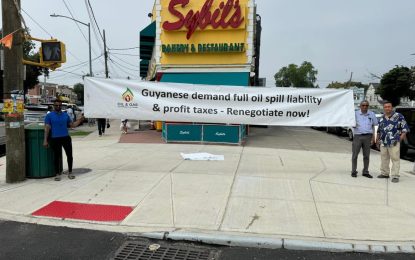 OGGN raises another oil banner at Sybil’s restaurant in NYC