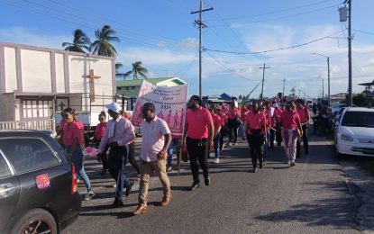 NA Mayor, Region 6 Chairman among participants of Cancer awareness walk in Berbice
