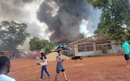 15 buildings destroyed in major fire at Puruni Landing