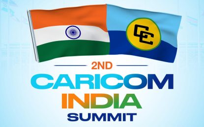 India’s Prime Minister for inaugural meeting with 14 Caribbean Heads today in Georgetown