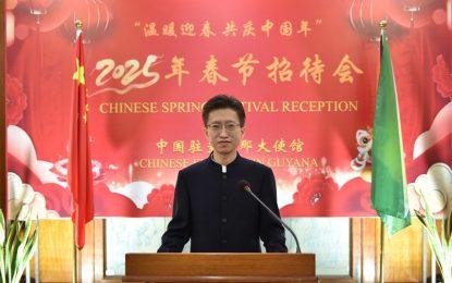 Greetings of the Year of the Snake- Charge d Affaires of the Chinese Embassy in Guyana