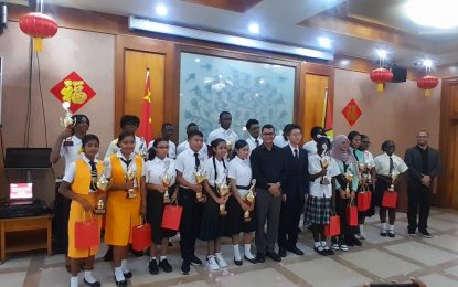 Guyanese youths shine in Chinese Embassy leadership contest
