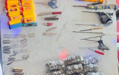 Over 1,000 grams of ganja found in Mazaruni Prison