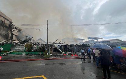 Mae’s School flattened by fire