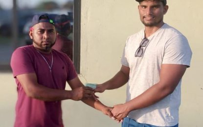 Anil Beharry Real Estate, Construction and General Business Services provides cash support to ‘Team Upsetterz”. 