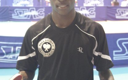 National player Nigel Bryan represents Guyana at World Table Tennis Chennai Contender event