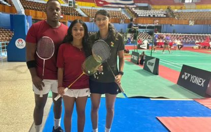 Guyanese Ramdhani, Beaton, Beharry represent at 2025 Cuba International Badminton tourney  