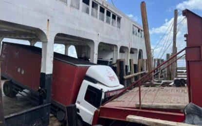 New Bartica stelling ramp collapses after truck incident