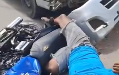 Motorcyclist, pillion rider injured in accident