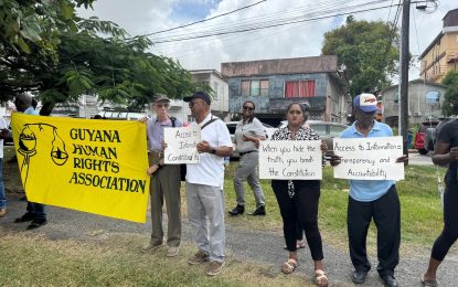 Protest against Commissioner of Information continues today