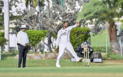 Carty misses ton, Hamilton (80) sets up tense battle as Harpy Eagles speed ace Alimohamed bags 5