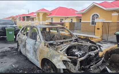 Barber’s car set on fire