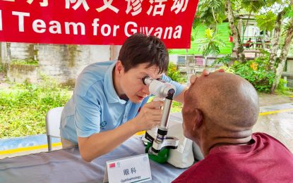 Chinese medical team conducts outreach in Linden