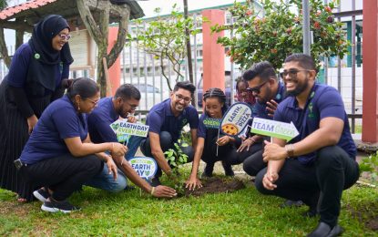 Recover Guyana and partners brave rain to plan seeds of change on Earth Day