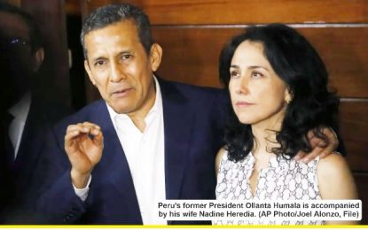 Peru’s ex-president and first lady sentenced to 15 years in jail
