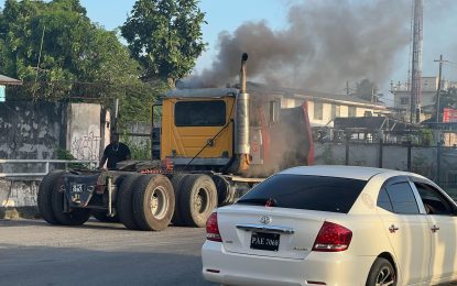 Truck catches fire after leaving mechanic shop