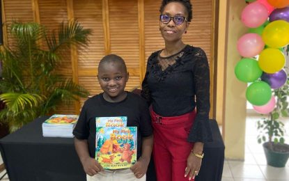 Boy 8, publishes first book