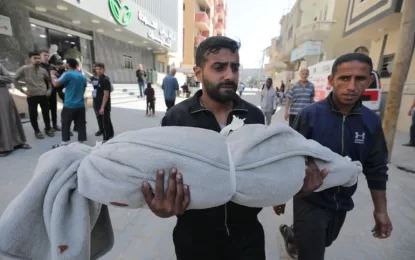 Israeli attacks kill more than 60 as Gaza blockade accelerates starvation