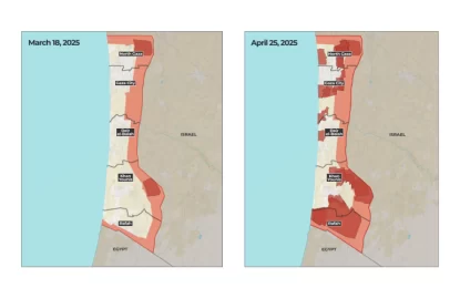 Israel has turned 70% of Gaza into no-go zones, in maps