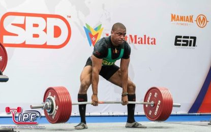 Dominic Tyrrell to represent Guyana in World Classic Open Powerlifting Championships in Germany