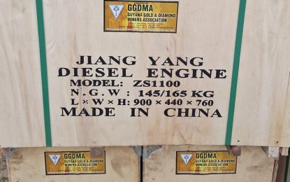 GGDMA donates 20 dredge engines to small-scale miners in Bartica