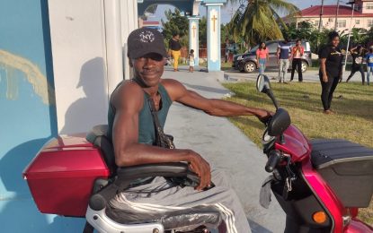 Paralyzed by a ‘strange illness’, Berbice man turns to bench-making to eke out a living