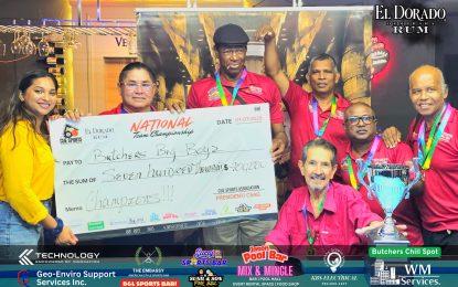 Butcher Big Boyz cart off with 700k and first place trophy as El Dorado Rum National 8-Ball Team’s C/ship concludes