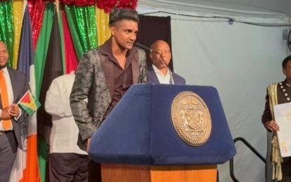 Dharry honoured with NY City’s Highest Award ahead of August 9 Super Fight in Guyana