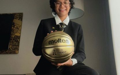 Alisande Jaiserrisingh representing Guyana at FIBA Adelante Forum in Chile