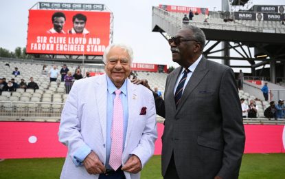 CWI Congratulates Sir Clive Lloyd on Historic stand named in Honor at Old Trafford