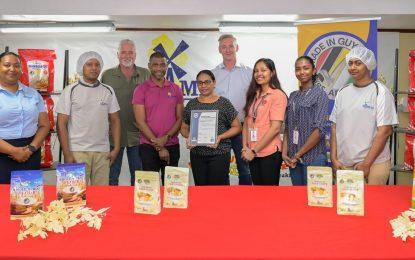 NAMILCO recertified for Made in Guyana Stamp on Thunderbolt and Maid Marian Flours