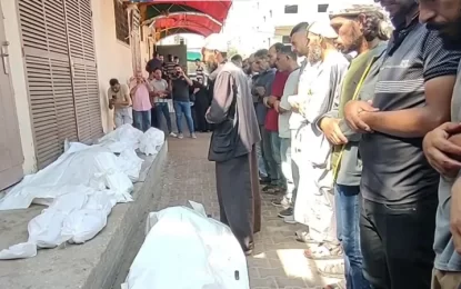 Children queuing for supplements killed in Israeli strike in Gaza, hospital says