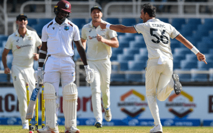 Humiliation: West Indies bowled out for 27 as Starc, Boland run rampant to help Aussies secure 3-0 series sweep at Sabina Park