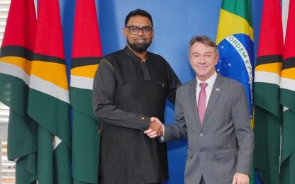 Guyana and Brazil discuss intensifying efforts to complete 2nd phase of Linden-Lethem Road project 