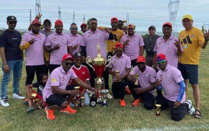 Former Guyana youth player Ricardo Peters helps Masters win trophy in Canada