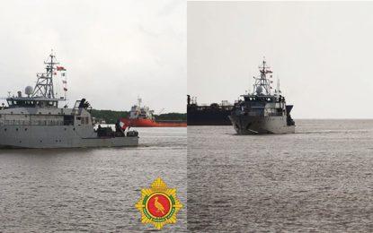 French naval vessel makes official port call to Guyana