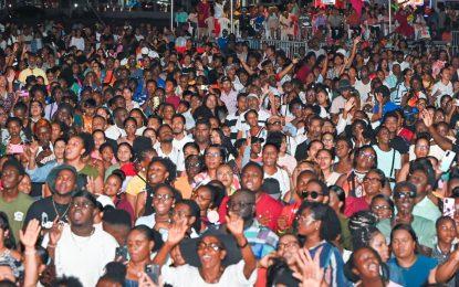 Thousands gathered for ‘One Guyana Worship Experience’ concert