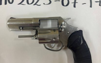 Social worker calls police after finding gun in rice
