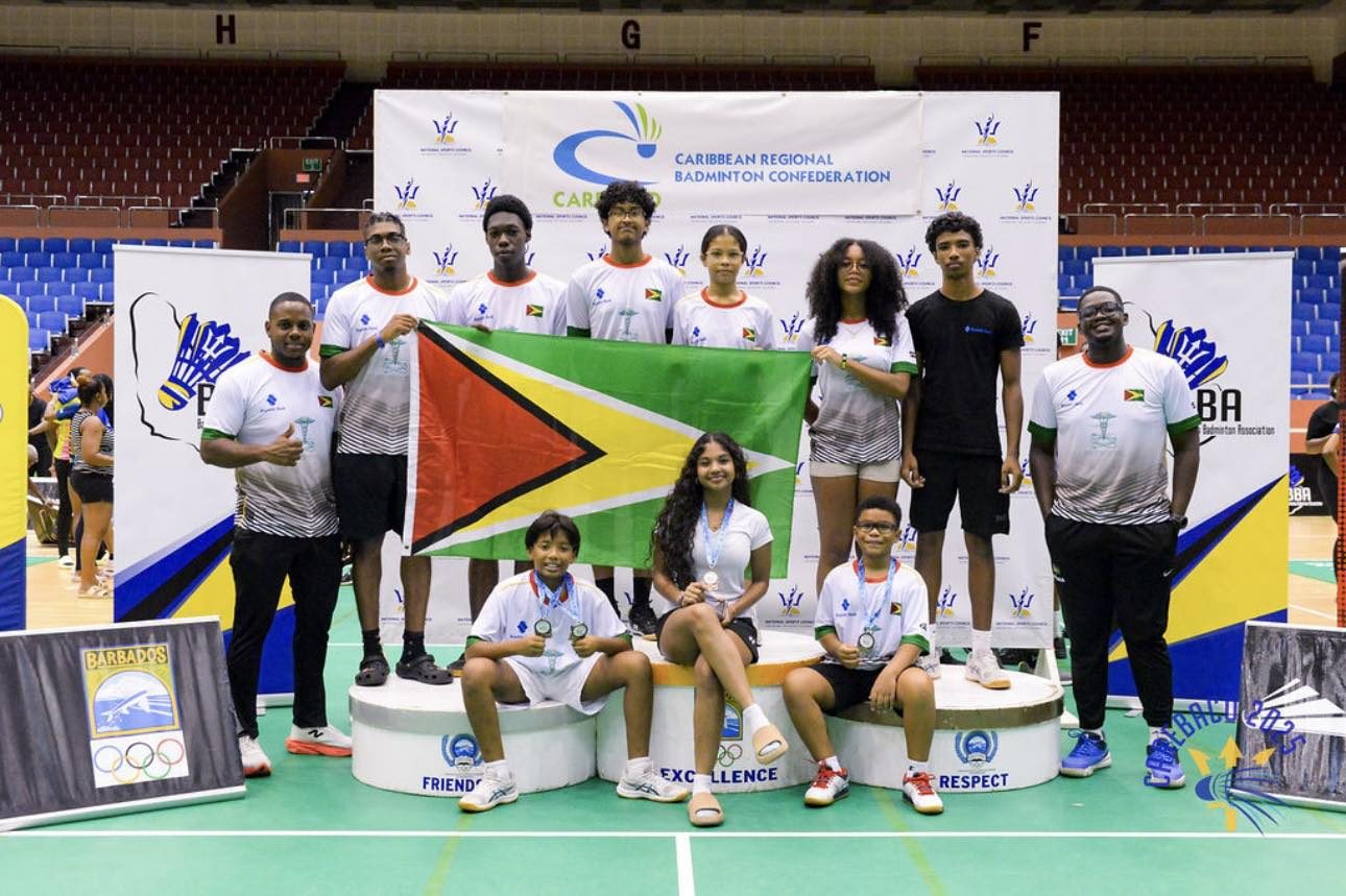 Guyana’s Juniors bag four bronze at CAREBACO Badminton Tournament