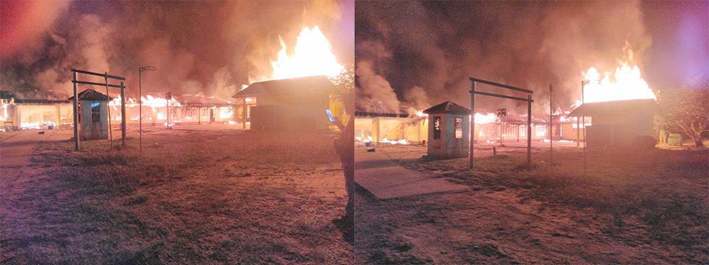 Fire guts Kwakwani Secondary School