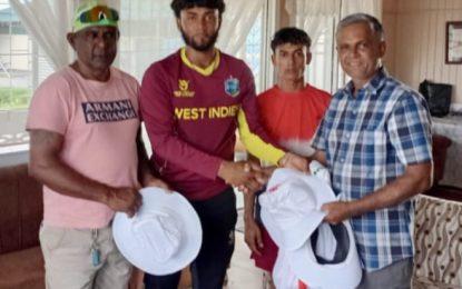 Port Mourant Cricket Club benefits from overseas based Guyanese thru “cricket gear for young and promising cricketers in Guyana”