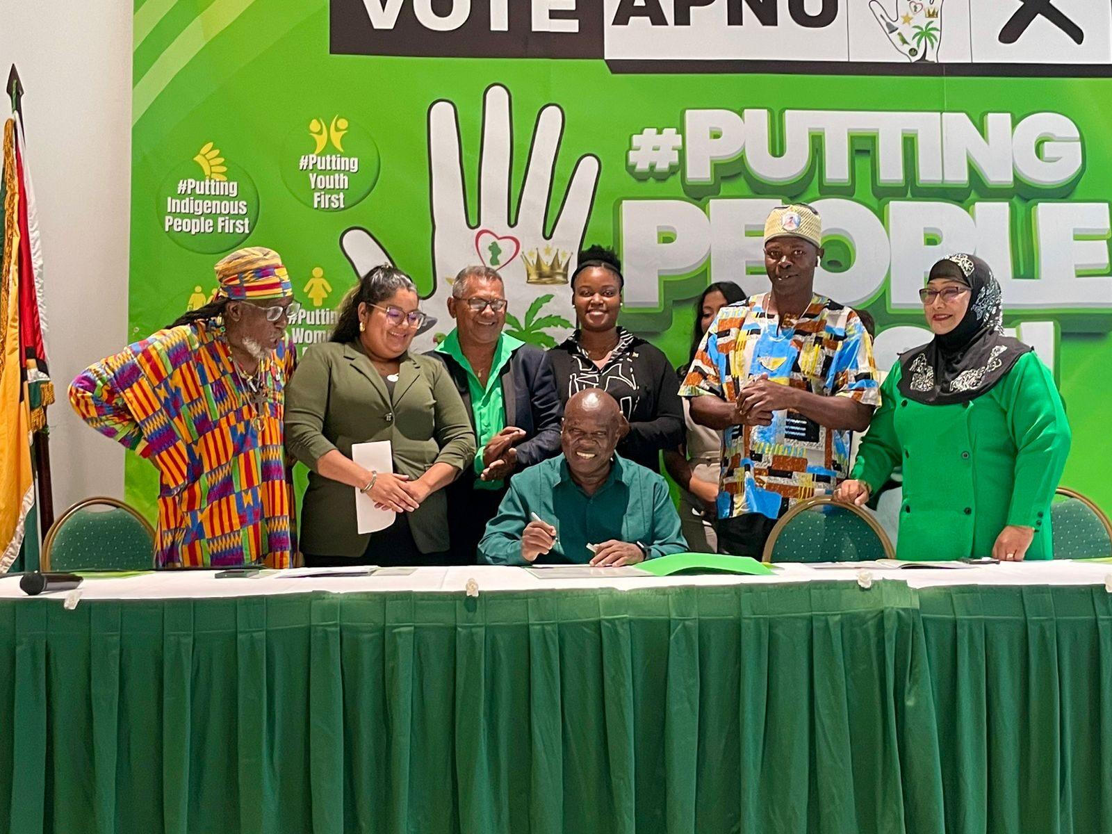 APNU unveils “winning” manifesto