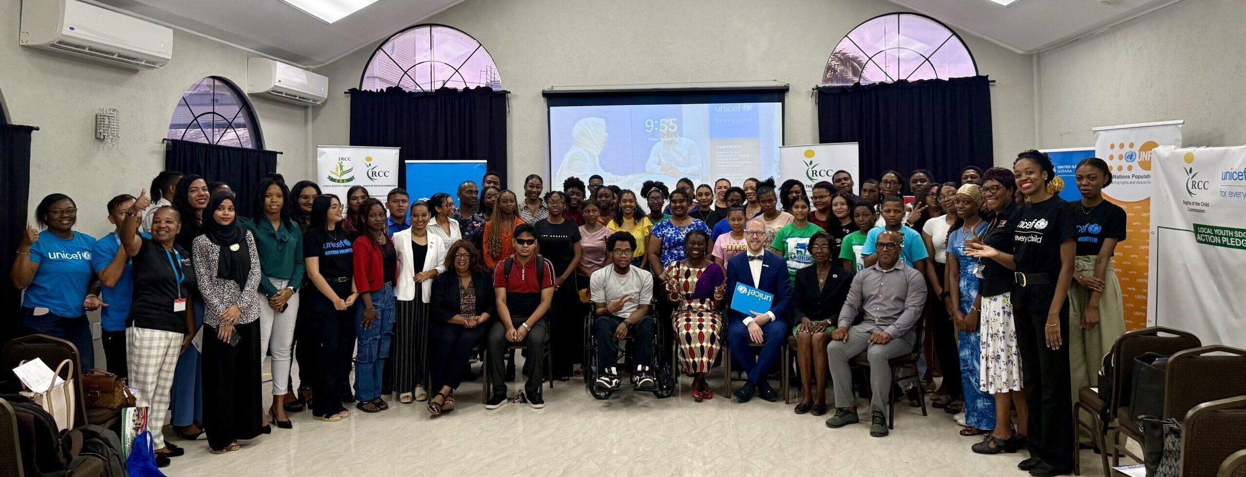 Guyanese youth mobilize for the SDGs at Int’l Youth Day 2025 conference