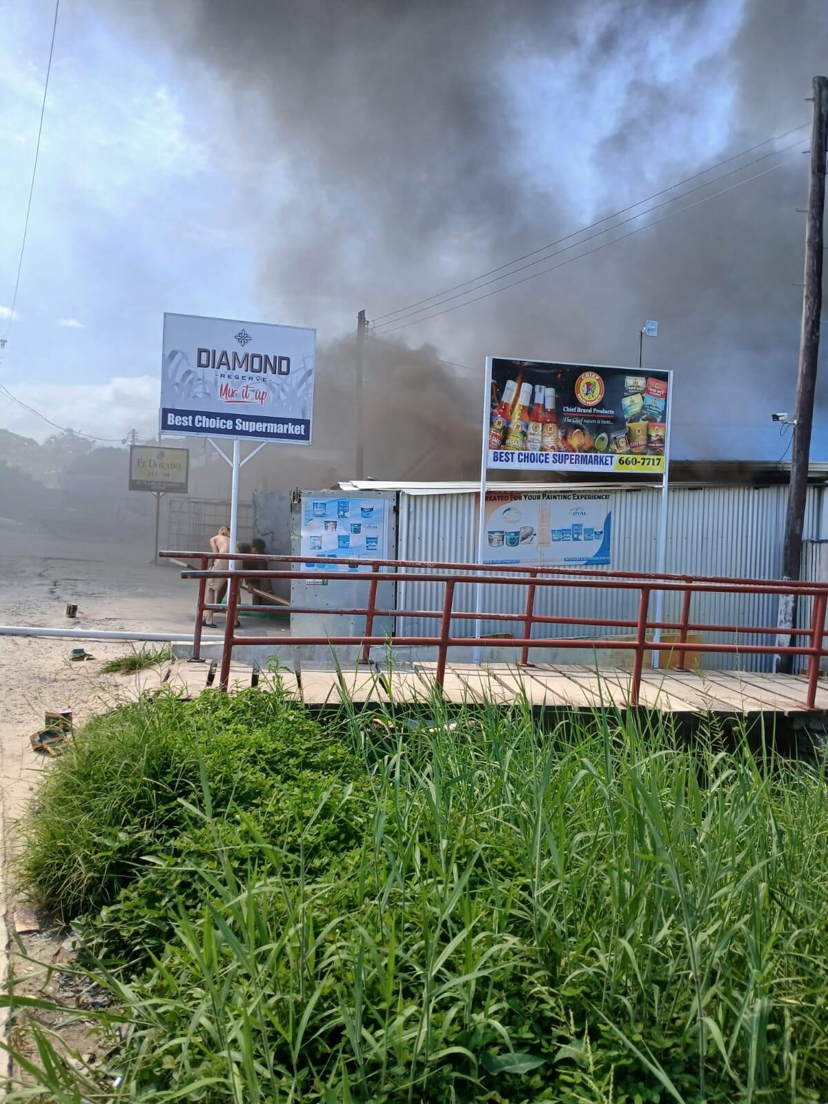 Fire destroys Chinese supermarket at Charity