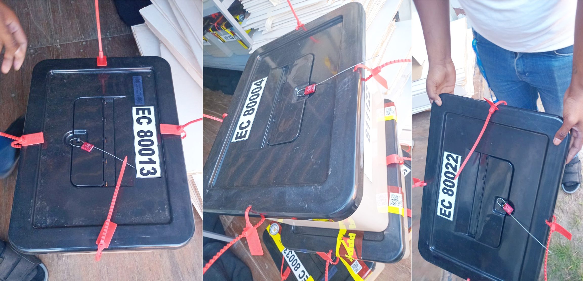 Ballot boxes from Regions 4, 8 allegedly arrived at GECOM without seals – WIN officials  