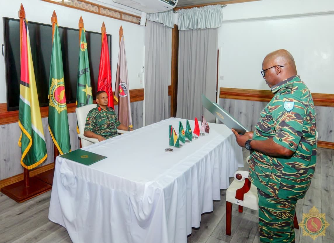 GDF officers receive Instruments of Command for new appointments