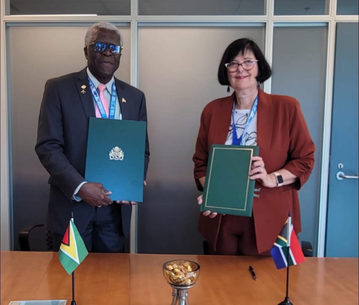 Guyana and South Africa sign air services agreement