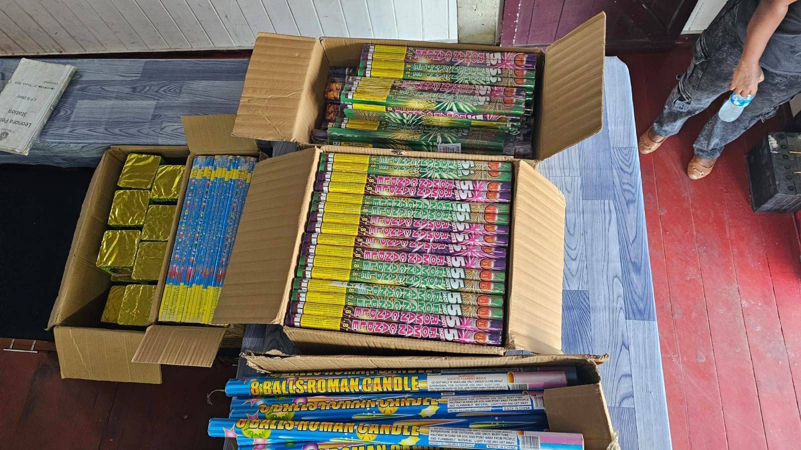 Firecrackers seized at Stabroek, Leonora Markets, several arrested