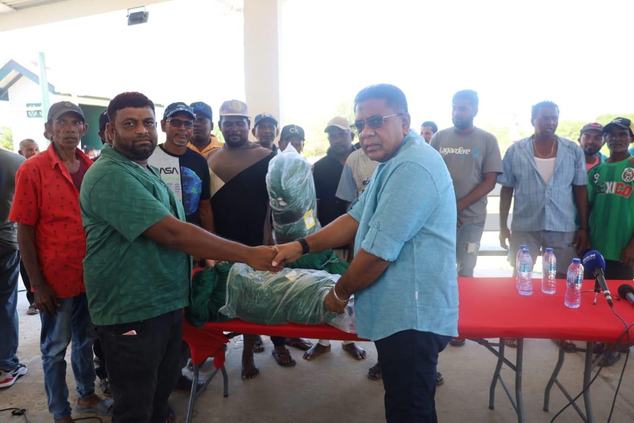 Berbice fishermen get $14M worth of seine nets