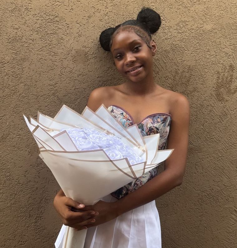 16-year-old Shemiah James is the proud owner of ‘Bouquets by Miah’